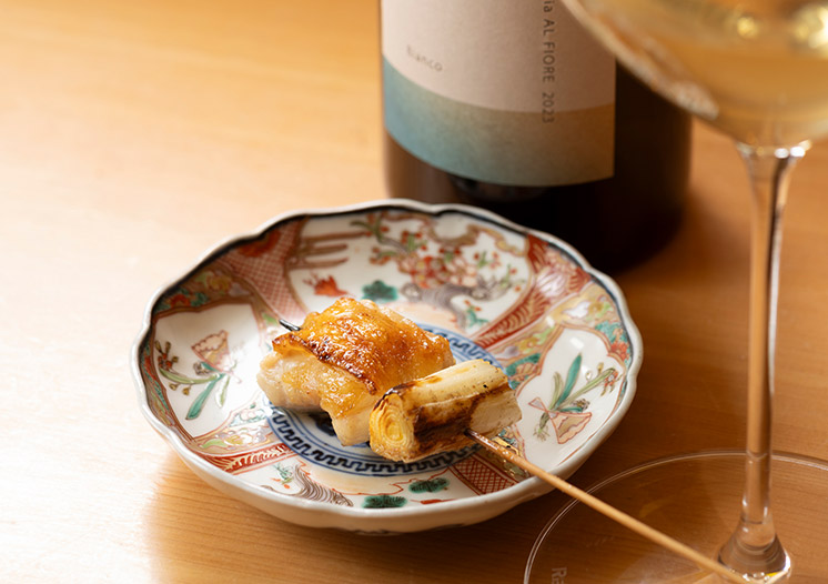 焼き鳥とワイン